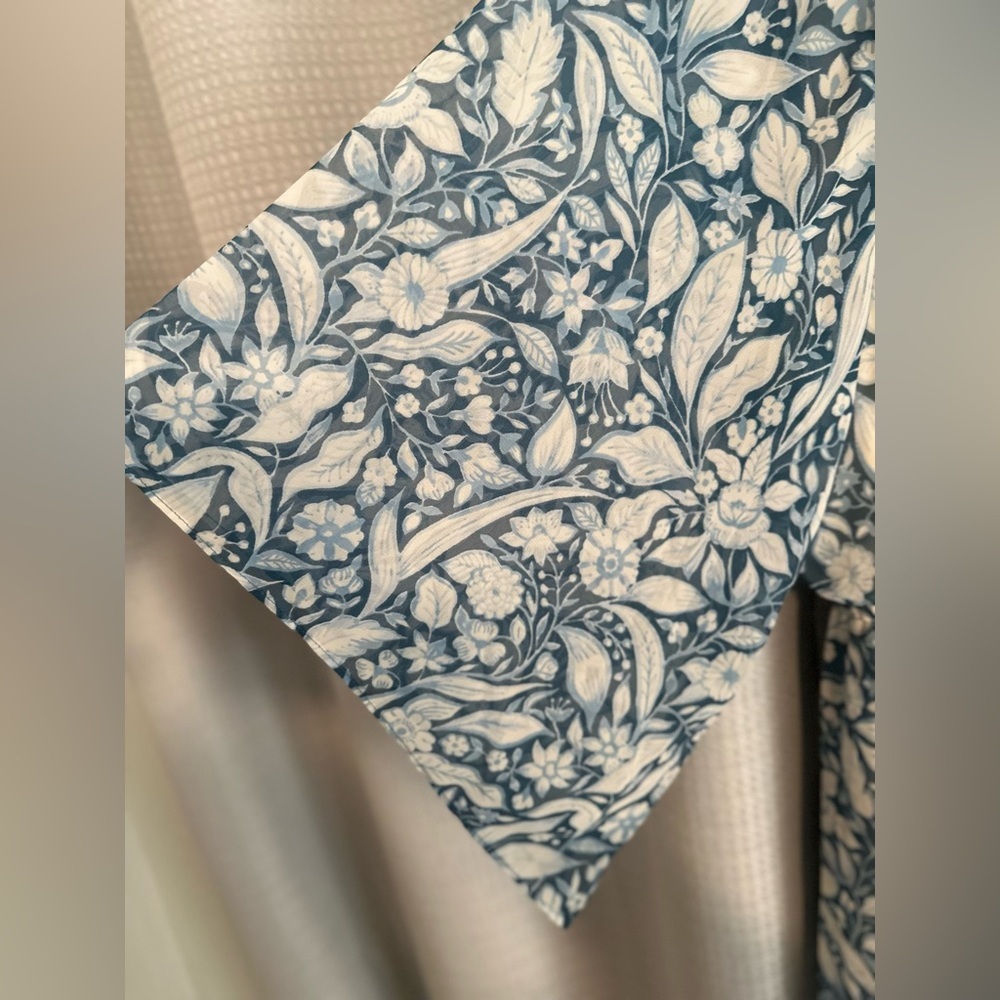 NWOT Women’s Lane Bryant Floral Flutter Sleeve Goddess Maxi Blue Dress 18/20. - Picture 3 of 6